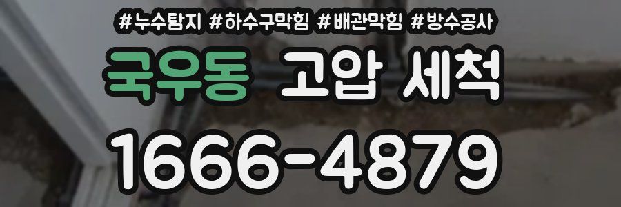 국우동 고압 세척