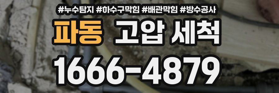 파동 고압 세척