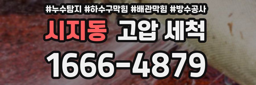 시지동 고압 세척