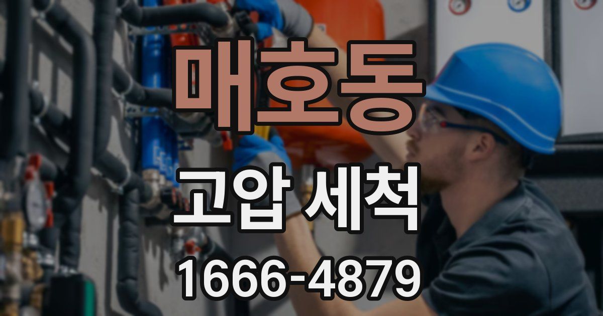 매호동 고압 세척