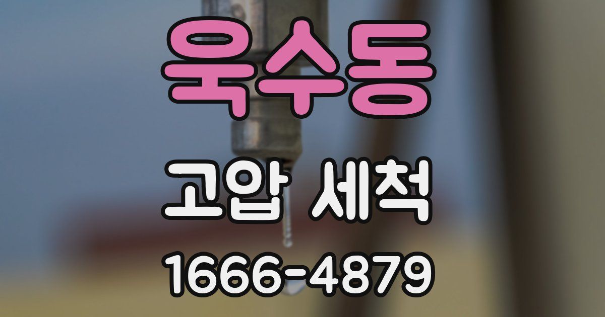 욱수동 고압 세척