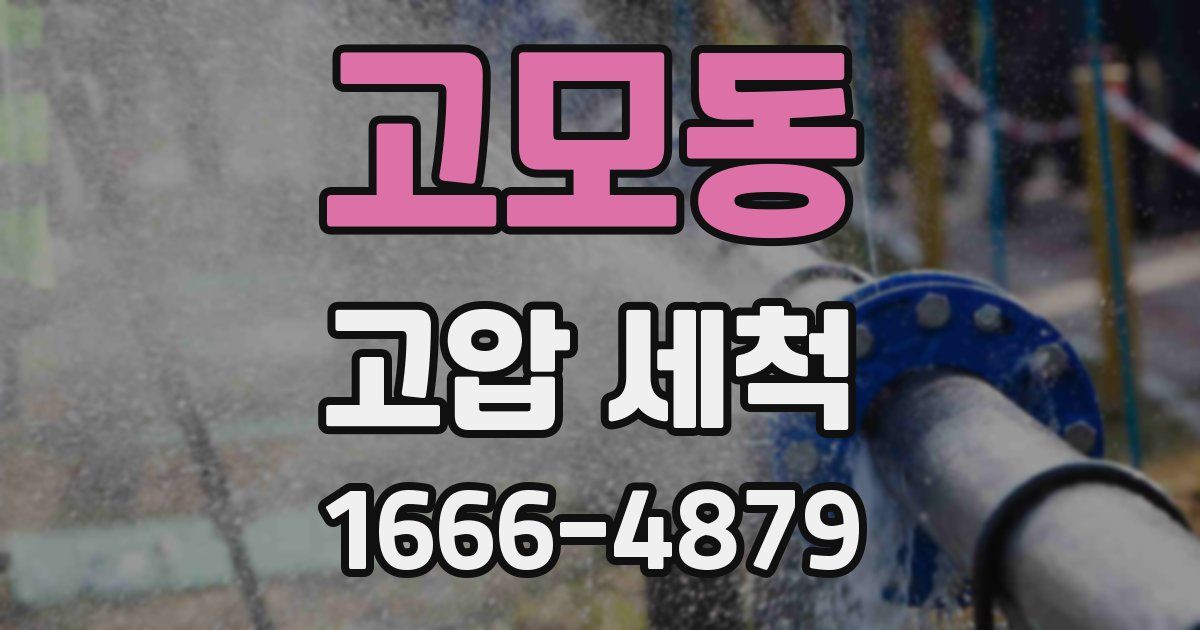 고모동 고압 세척