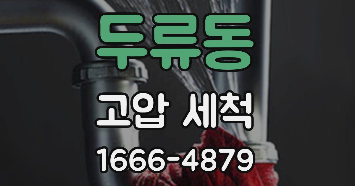 두류동 고압 세척