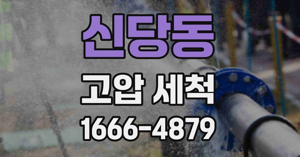 신당동 고압 세척
