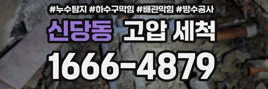 신당동 고압 세척