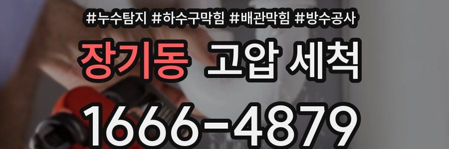 장기동 고압 세척
