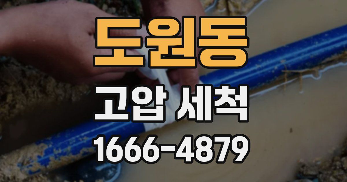 도원동 고압 세척