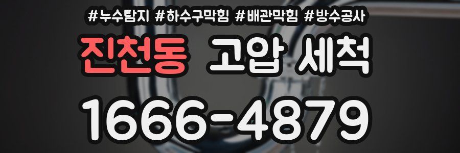 진천동 고압 세척