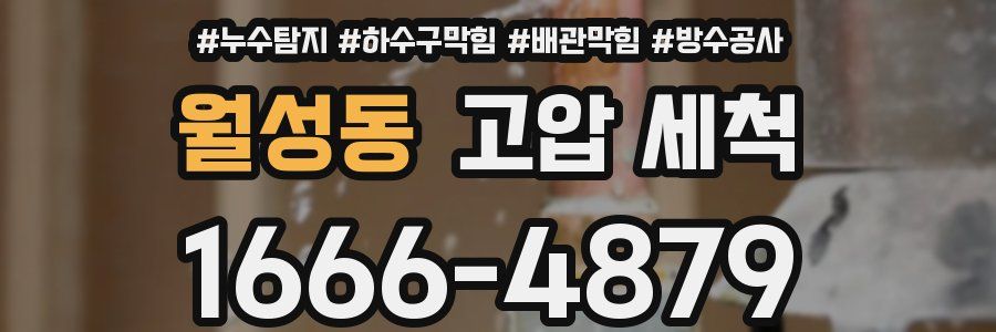 월성동 고압 세척