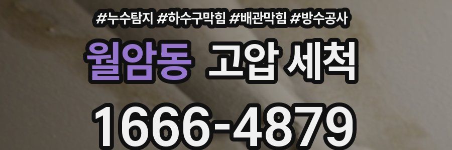 월암동 고압 세척