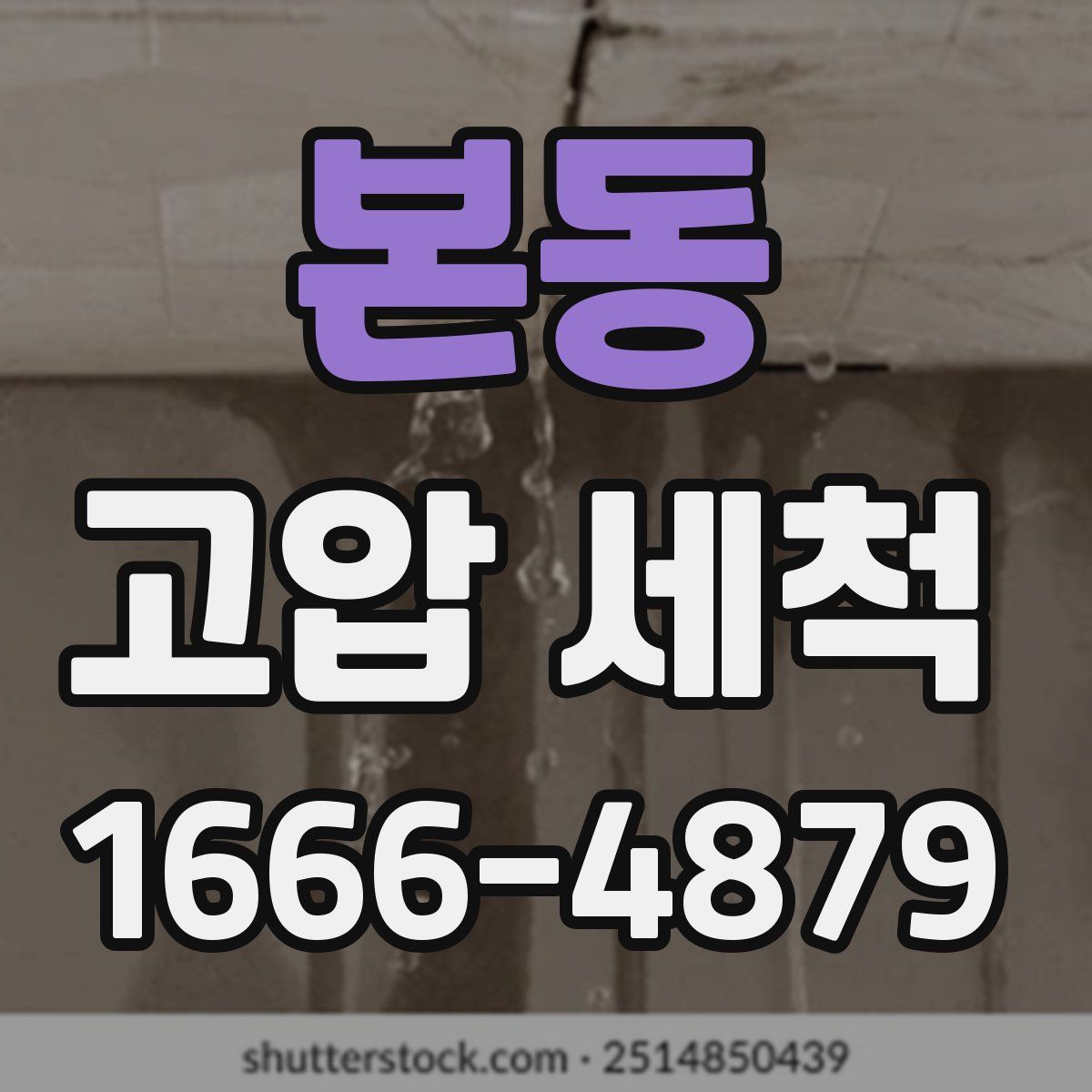 본동 고압 세척