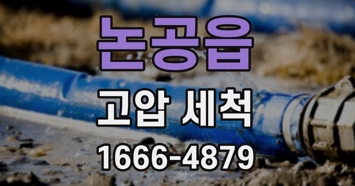 논공읍 고압 세척