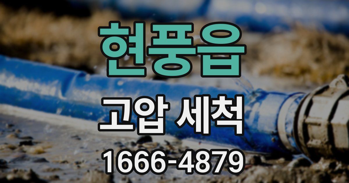 현풍읍 고압 세척