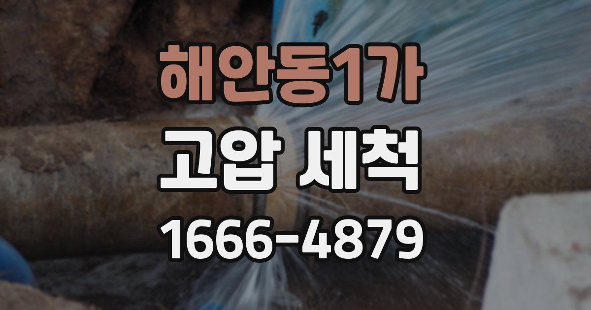 해안동1가 고압 세척