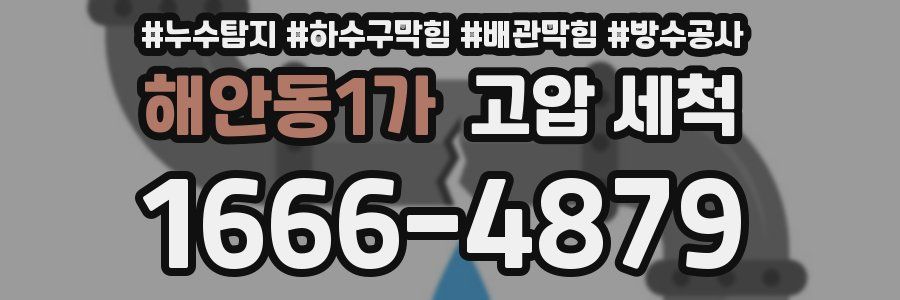 해안동1가 고압 세척