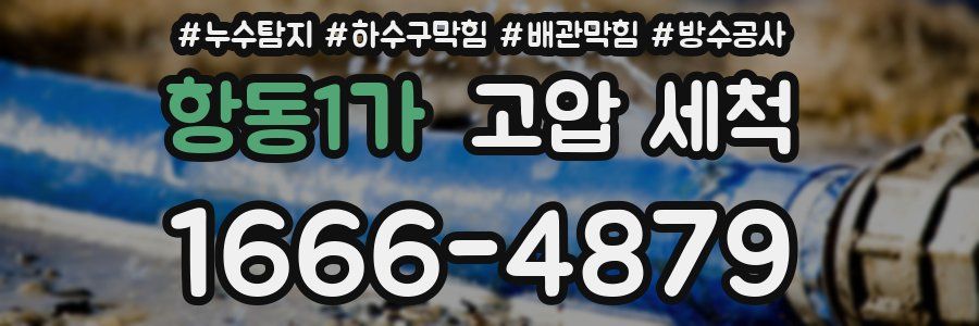 항동1가 고압 세척