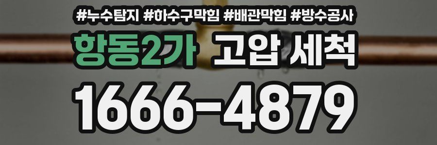 항동2가 고압 세척