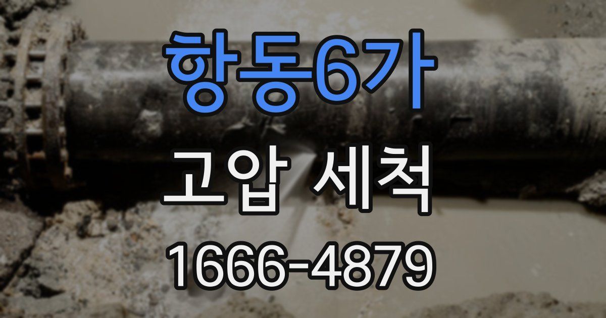 항동6가 고압 세척