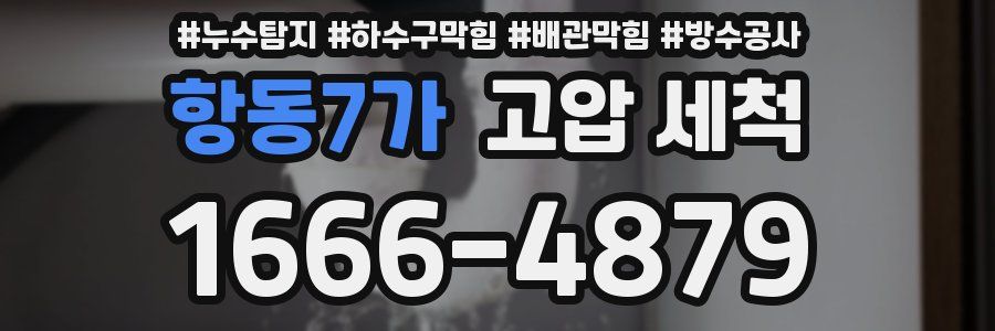 항동7가 고압 세척