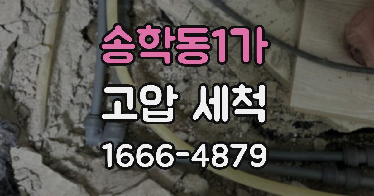 송학동1가 고압 세척