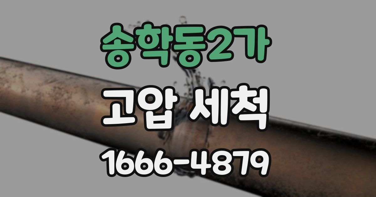 송학동2가 고압 세척