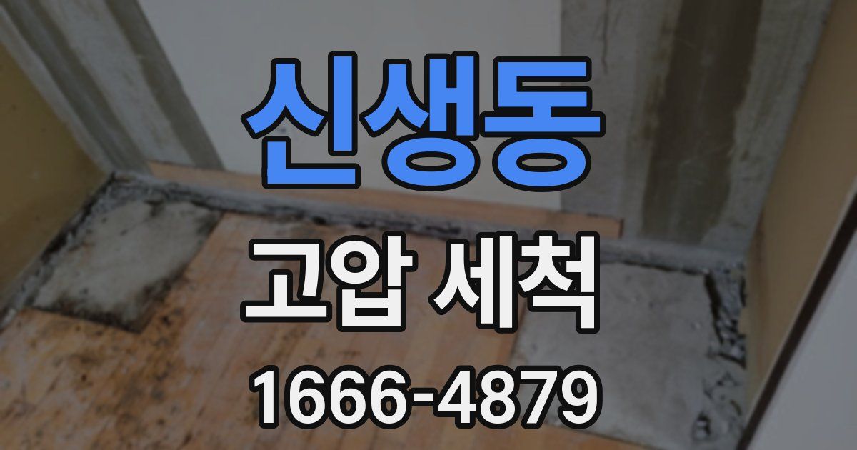 신생동 고압 세척
