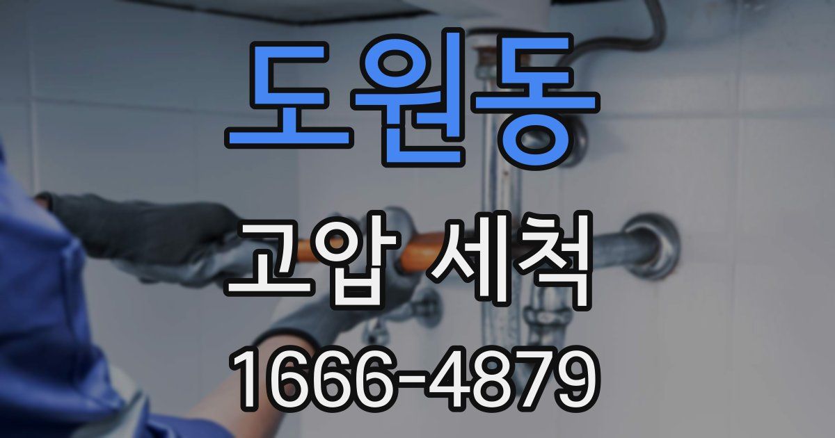 도원동 고압 세척