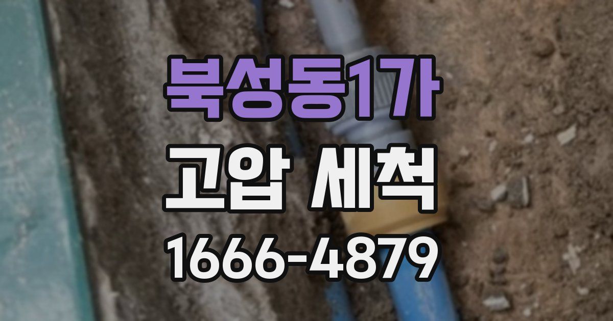 북성동1가 고압 세척