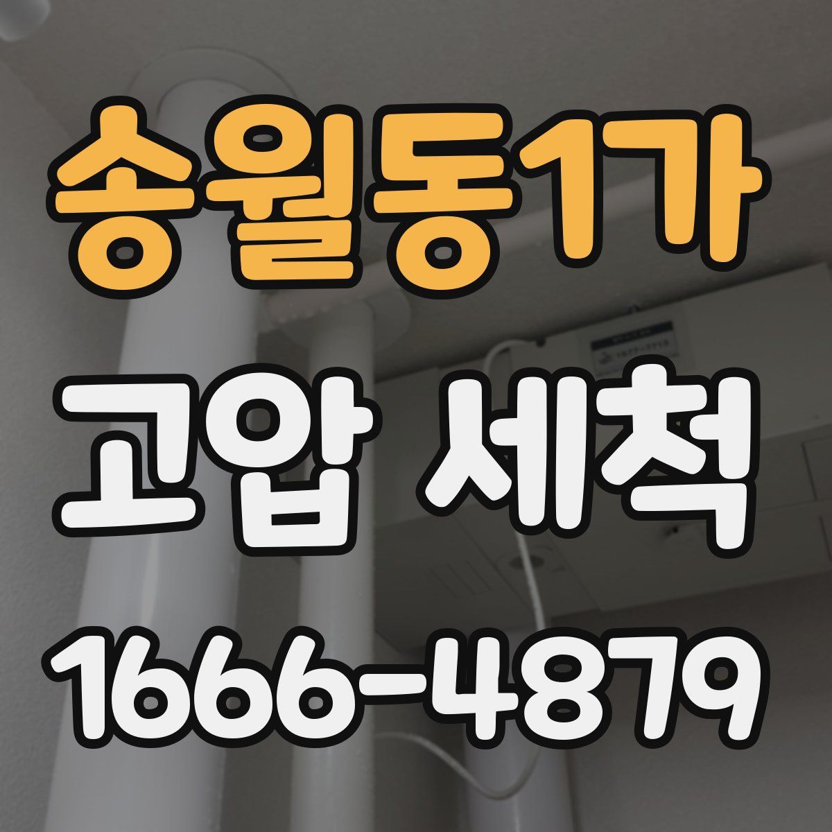 송월동1가 고압 세척