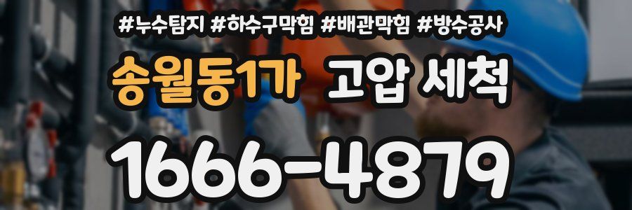 송월동1가 고압 세척