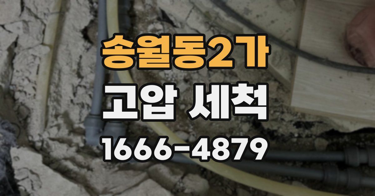 송월동2가 고압 세척