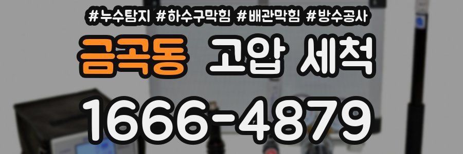 금곡동 고압 세척