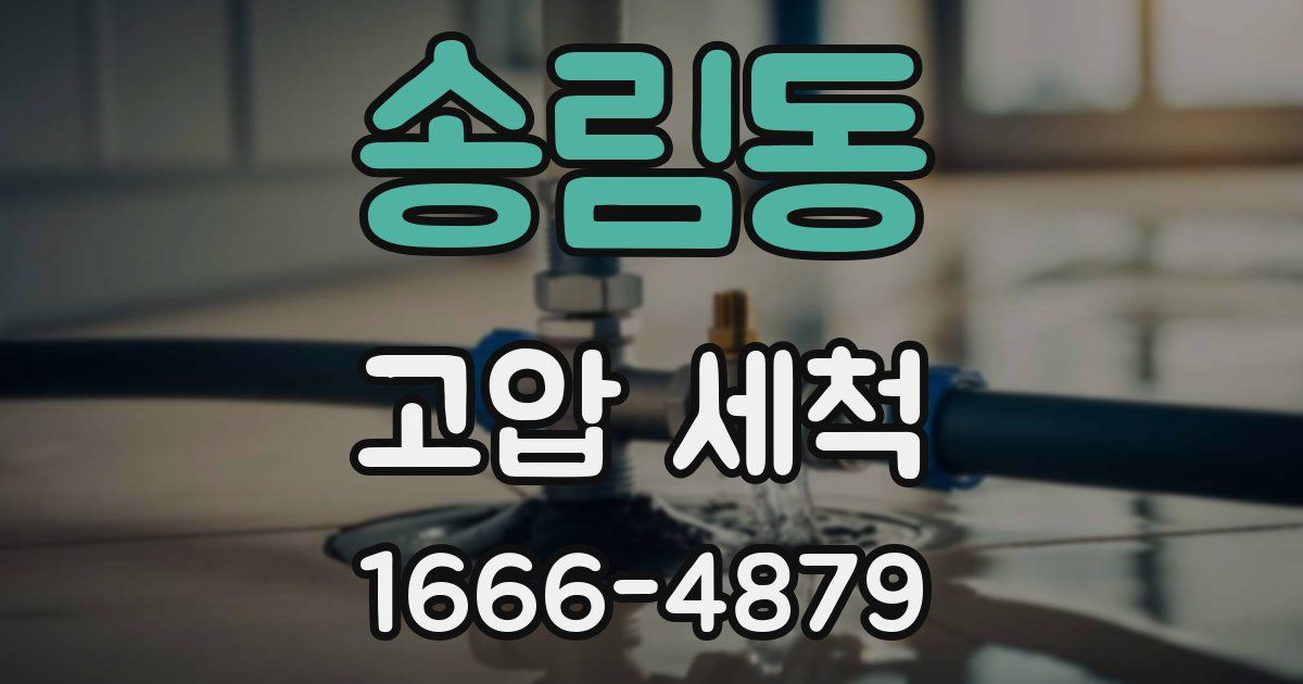 송림동 고압 세척