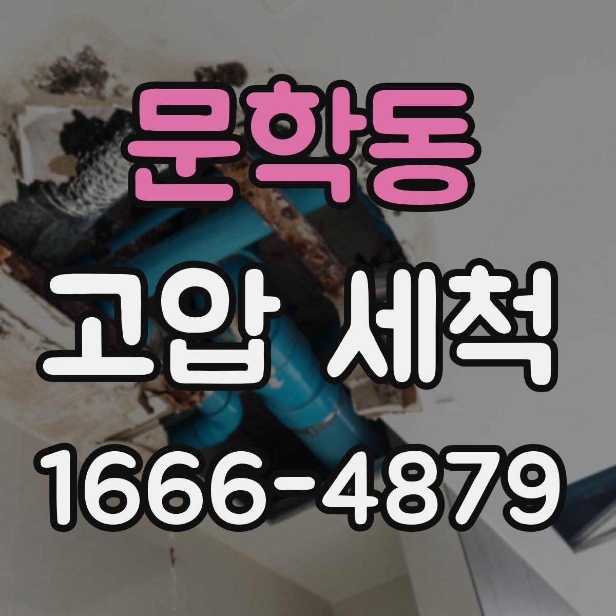 문학동 고압 세척