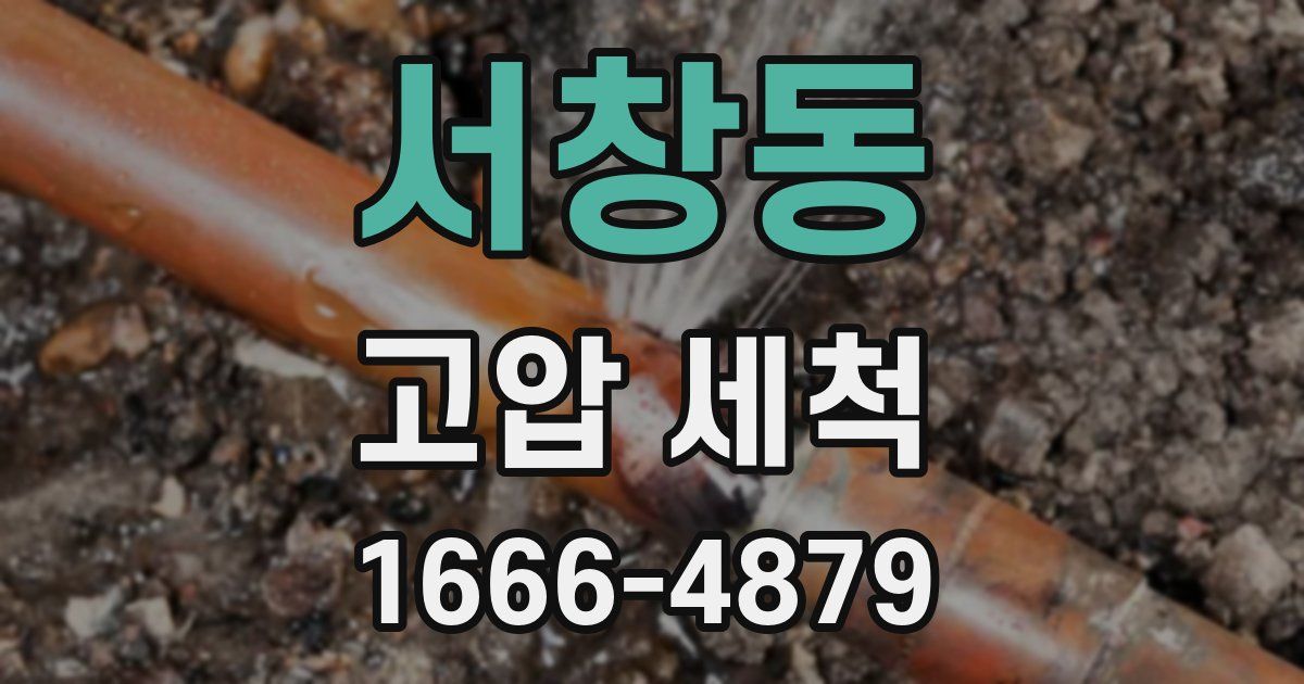 서창동 고압 세척