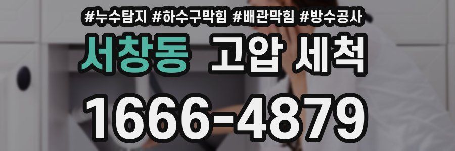 서창동 고압 세척