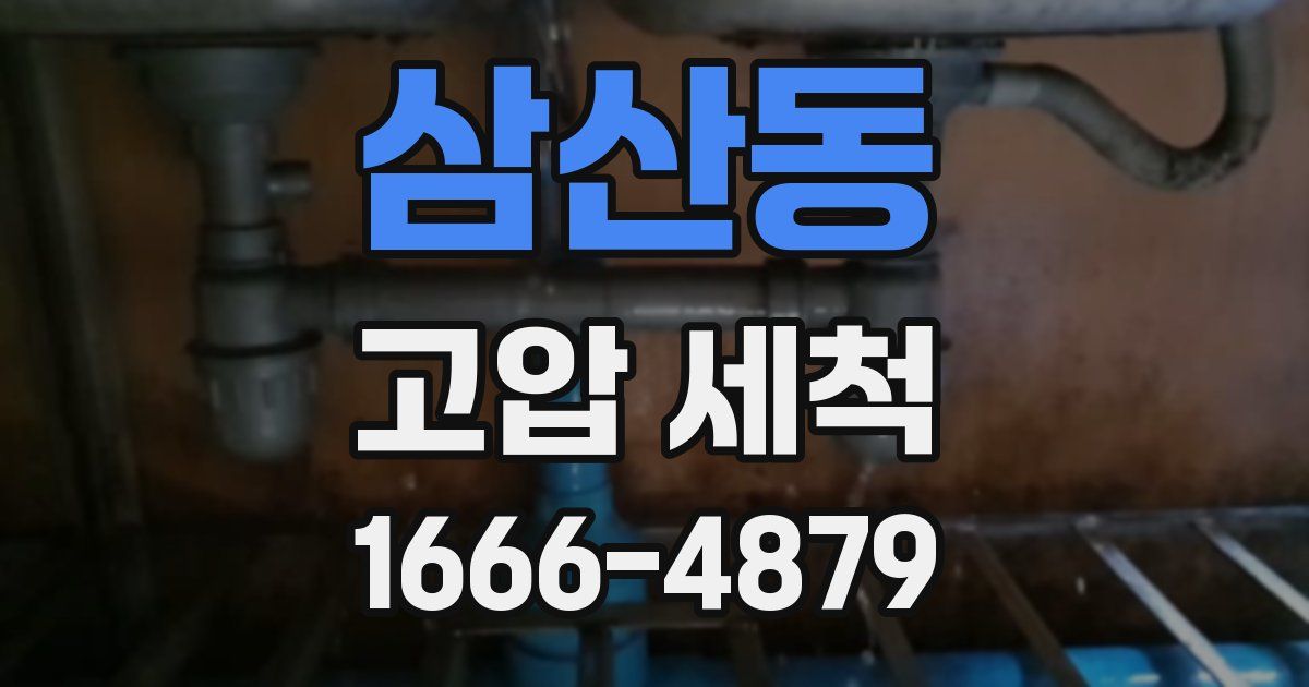 삼산동 고압 세척
