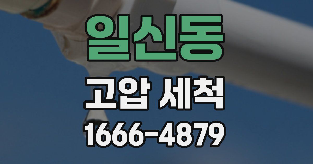 일신동 고압 세척