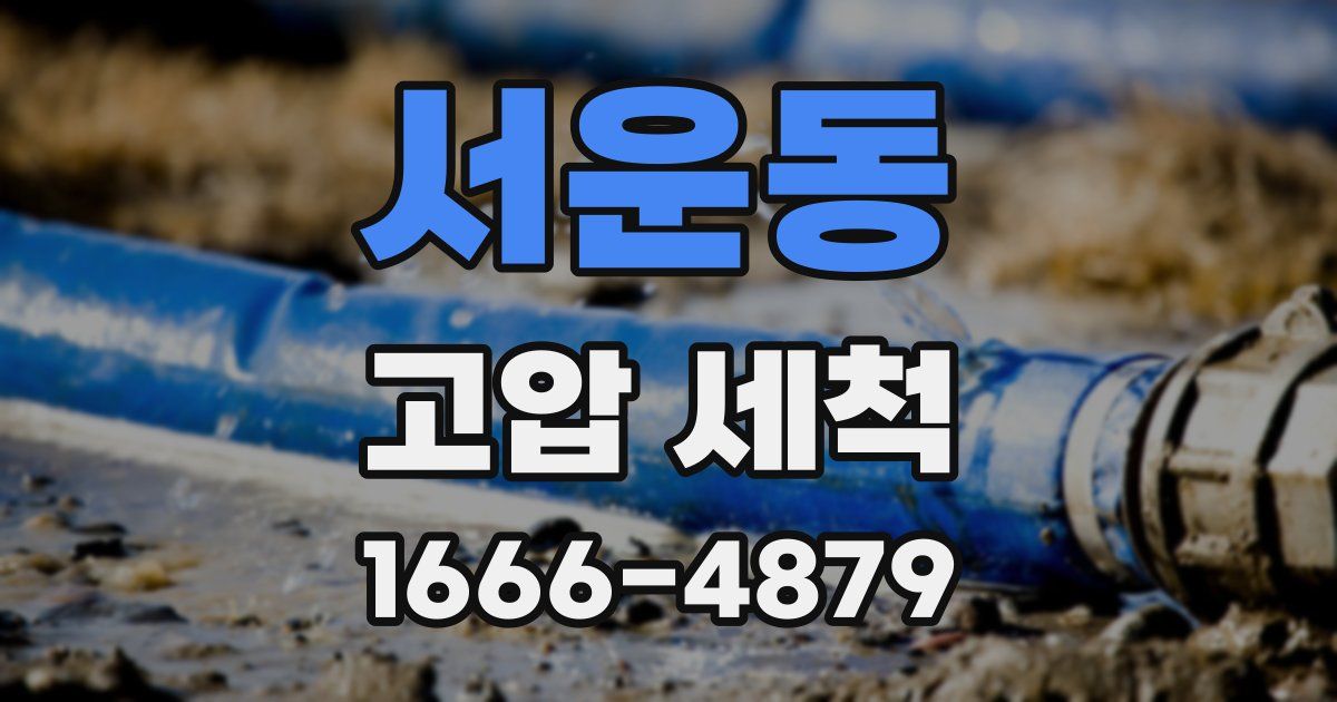 서운동 고압 세척