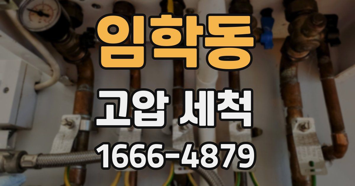 임학동 고압 세척