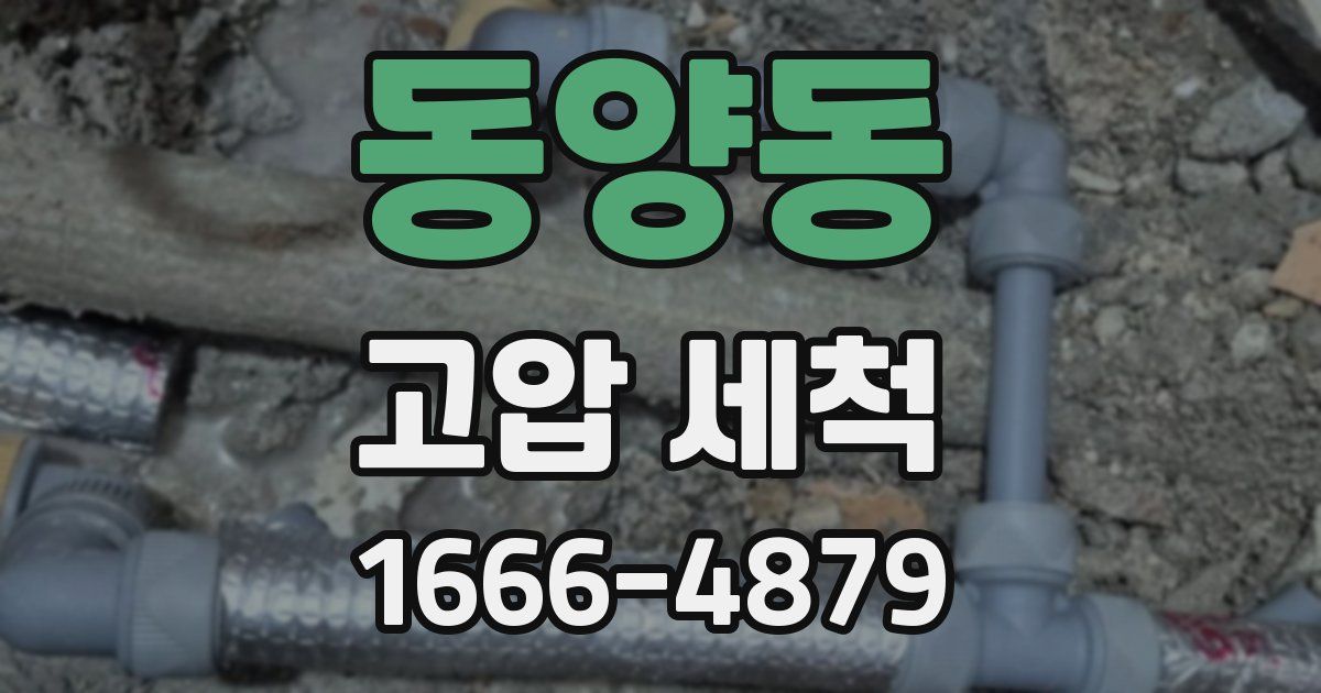 동양동 고압 세척