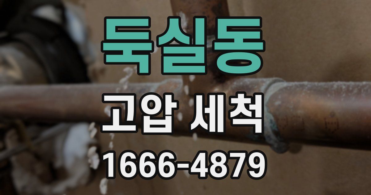 둑실동 고압 세척
