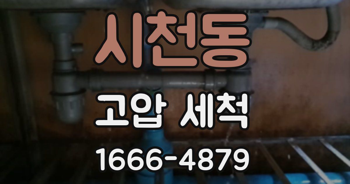 시천동 고압 세척