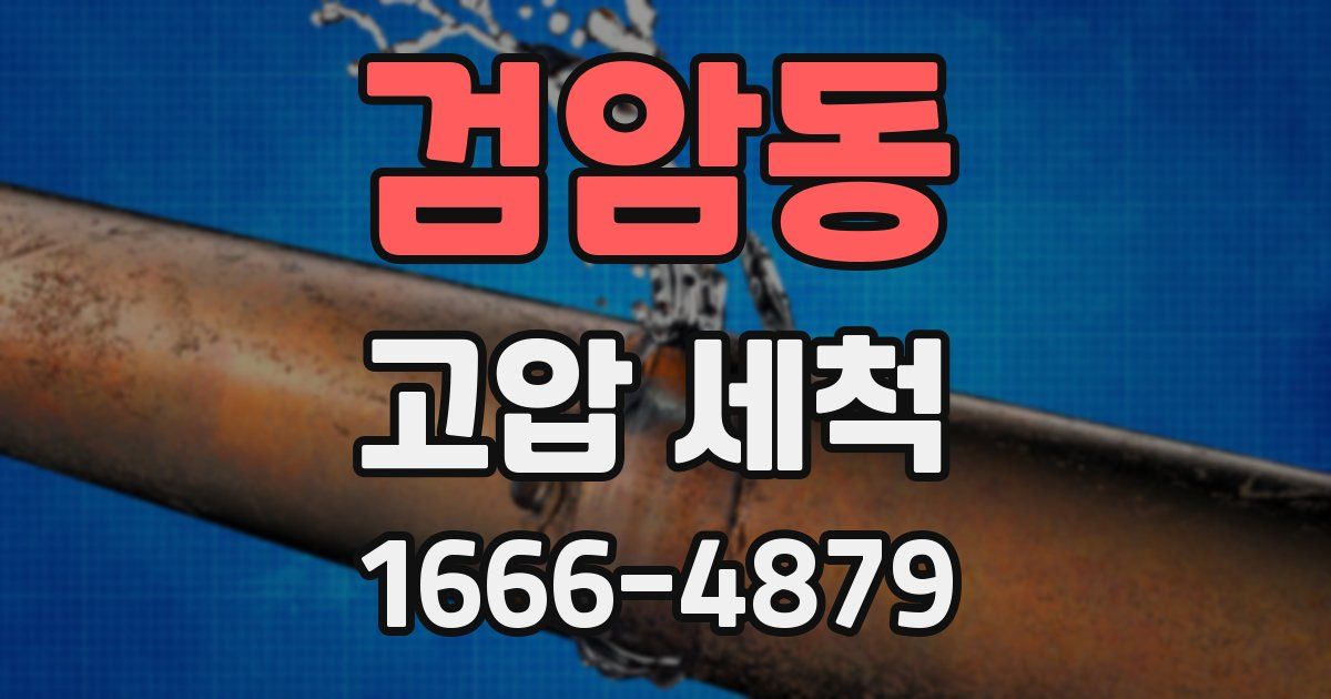 검암동 고압 세척