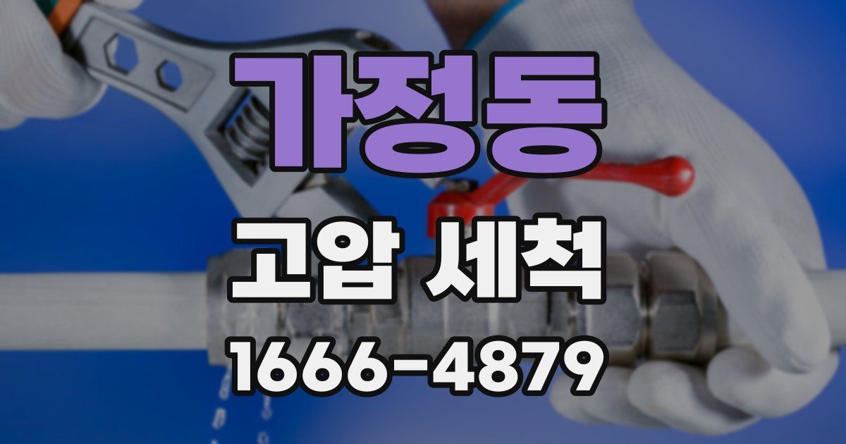 가정동 고압 세척