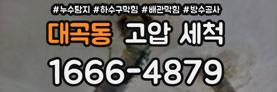 대곡동 고압 세척