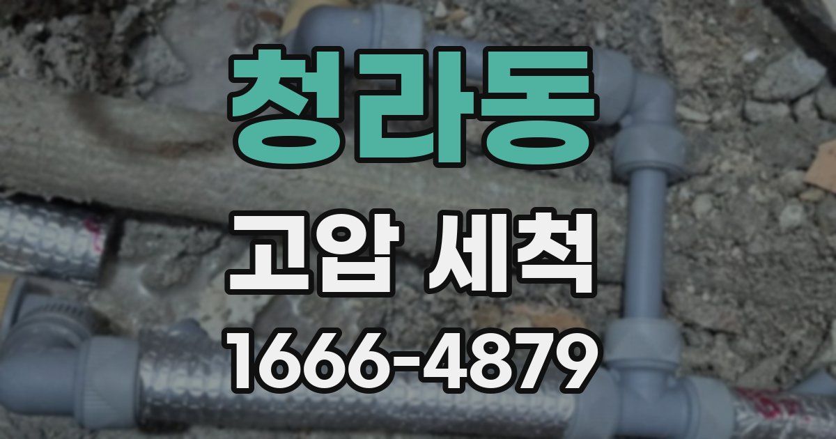 청라동 고압 세척