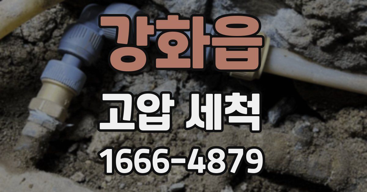 강화읍 고압 세척