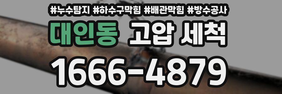 대인동 고압 세척