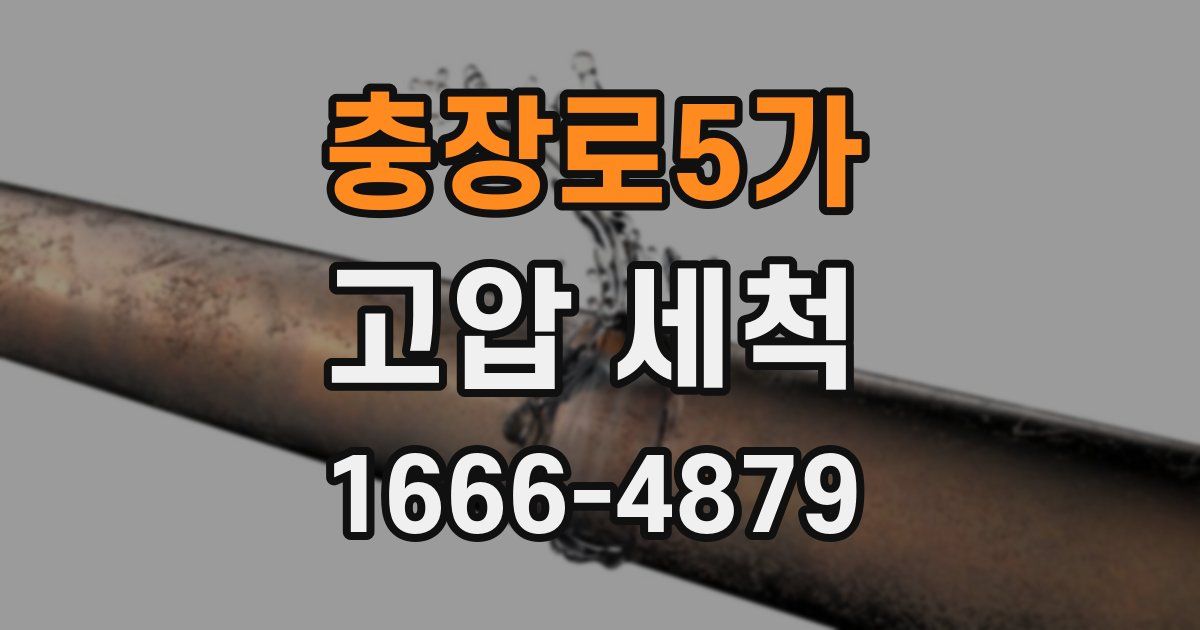 충장로5가 고압 세척